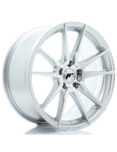 JR Wheels JR21 18x8 ET40 5x112 Silver Machined Face