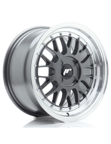 JR Wheels JR23 16x8 ET20-45 4H BLANK Hyper Gray w/ Machined Lip