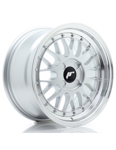 JR Wheels JR23 16x8 ET20-45 4H BLANK Hyper Silver w/ Machined Lip