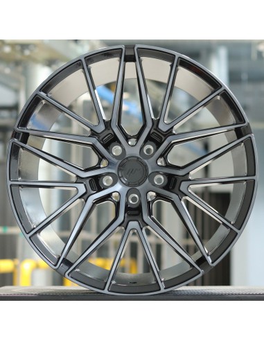 JR Wheels JR38 20x10 Black Brushed w/ Tinted Face