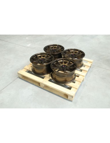 Set of JR11 17x8,25 ET35 4x98/4x105 Gloss Bronze