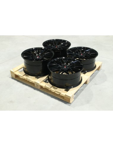 Set of JR28 20x8,5 ET35 + 20x10 ET40 5x120 Gloss Black