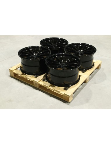 Set of JR37 20x10 ET45 5x112 Gloss Black
