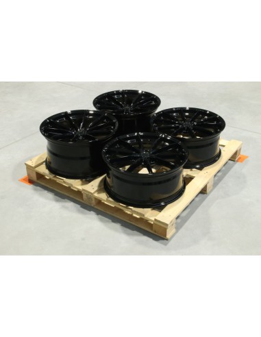 Set of JR37 20x8,5 ET35 + 20x10 ET45 5x112 Gloss Black