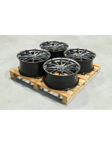 Set of JR37 21x9 ET38 + 21x10 ET44 5x108 Hyper Black