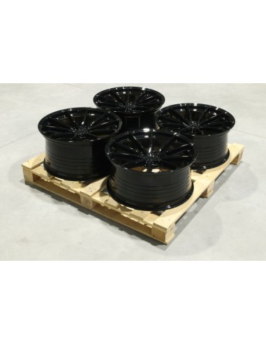 Set of JR37 21x9,5 + 21x10,5 ET35 5x112 Gloss Black