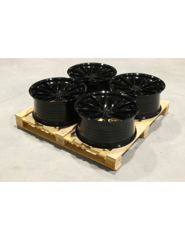 Set of JR37 21x9,5 ET35 5x112 Gloss Black