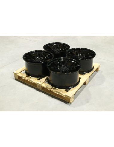 Set of JR44 20x10 ET24 5x112 Gloss Black
