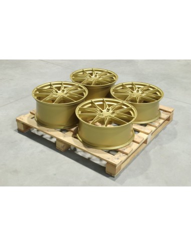 Set of JR44 20x8 ET20 + 20x9,5 ET28 5x112 Matt Gold