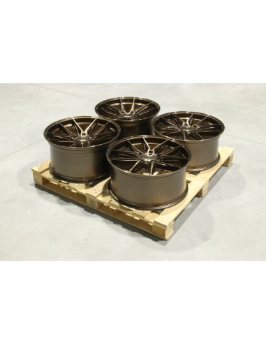Set of JR44 21x9,5 ET25 + 21x10,5 ET28 5x112 Platinum Bronze