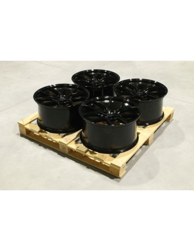 Set of SL01 20x10 ET30 5x112 Gloss Black