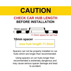 JRWS2 Spacers 10mm 5x130 71,6 71,6 Black 2