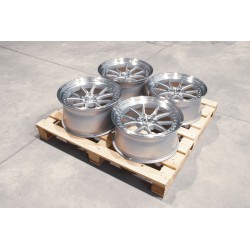 Set of JR39 19x8,5 + 19x9,5 ET33 5x114,3 Silver Machined