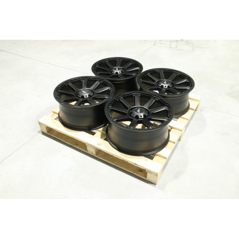 Set of JRX1 20x9 ET20 6x139,7 Matt Black