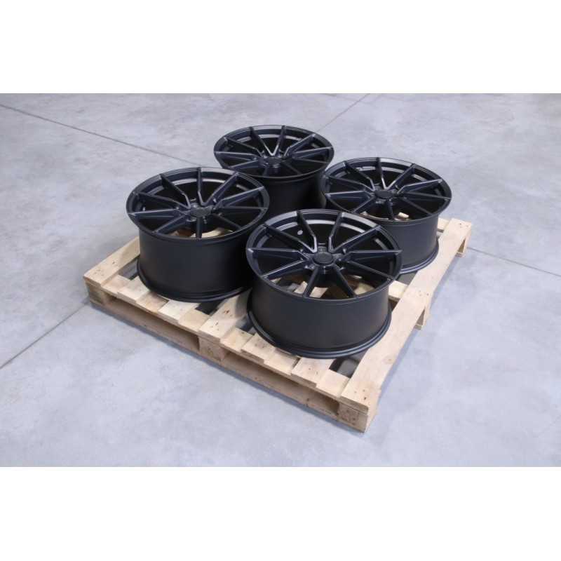 Set of SL02 19x9 ET20 + 19x10 ET40 5x112 Matt Gun Metal